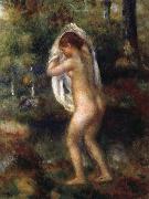 Pierre Renoir Young Girl Undressing Spain oil painting artist